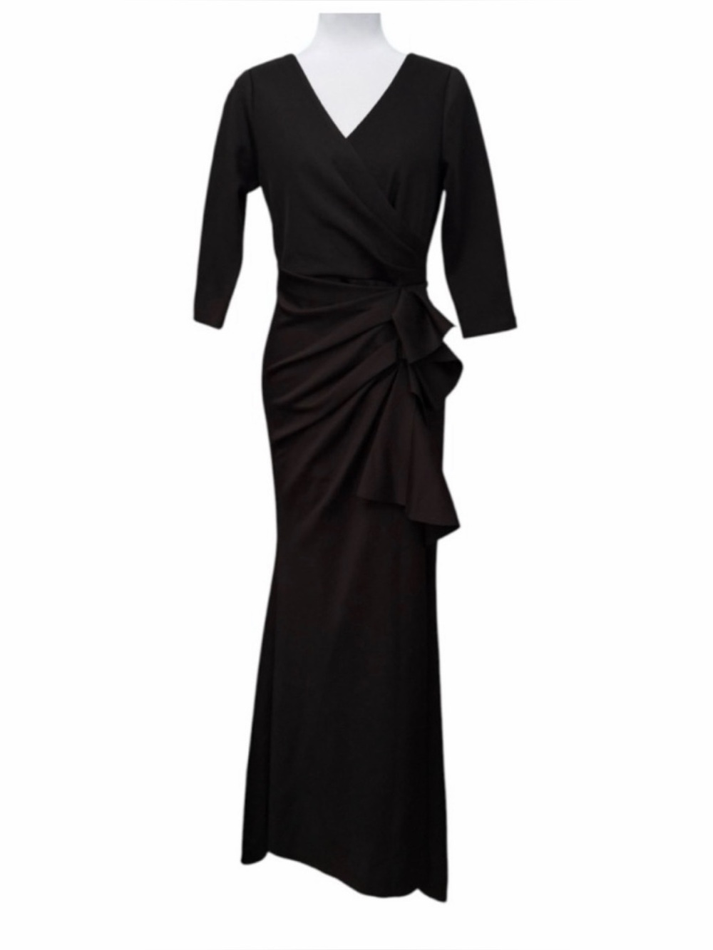 Alex Evenings Black Gown Formal Evening Dress Size 8 NWT - Picture 2 of 7